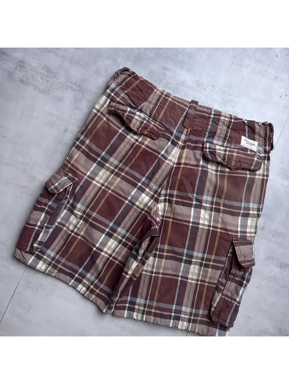 Y2K Abercrombie & Fitch Cargo Plaid Color Shorts